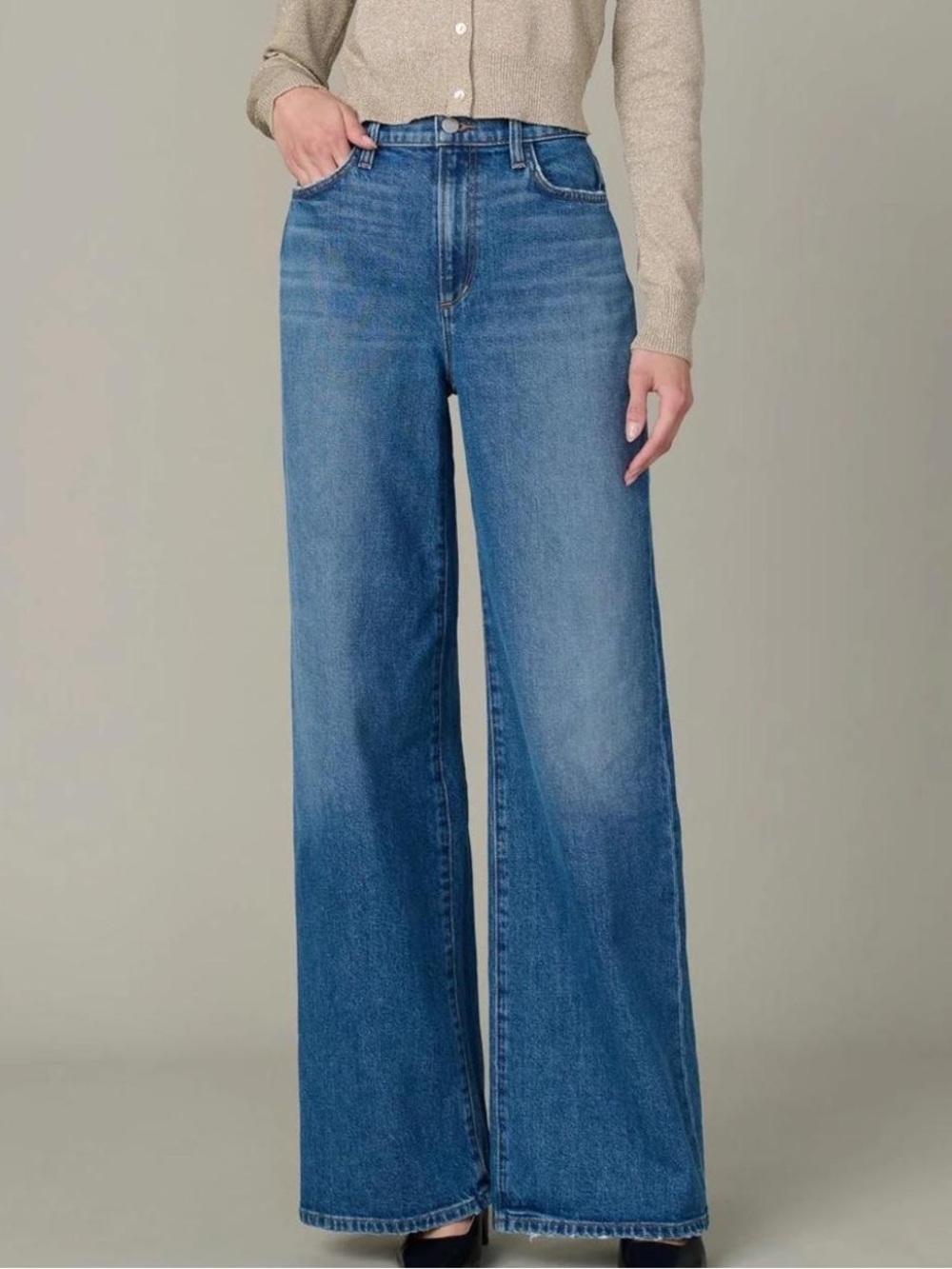 Joe's Jeans Women's Wide Leg High Rise Indigo Denim